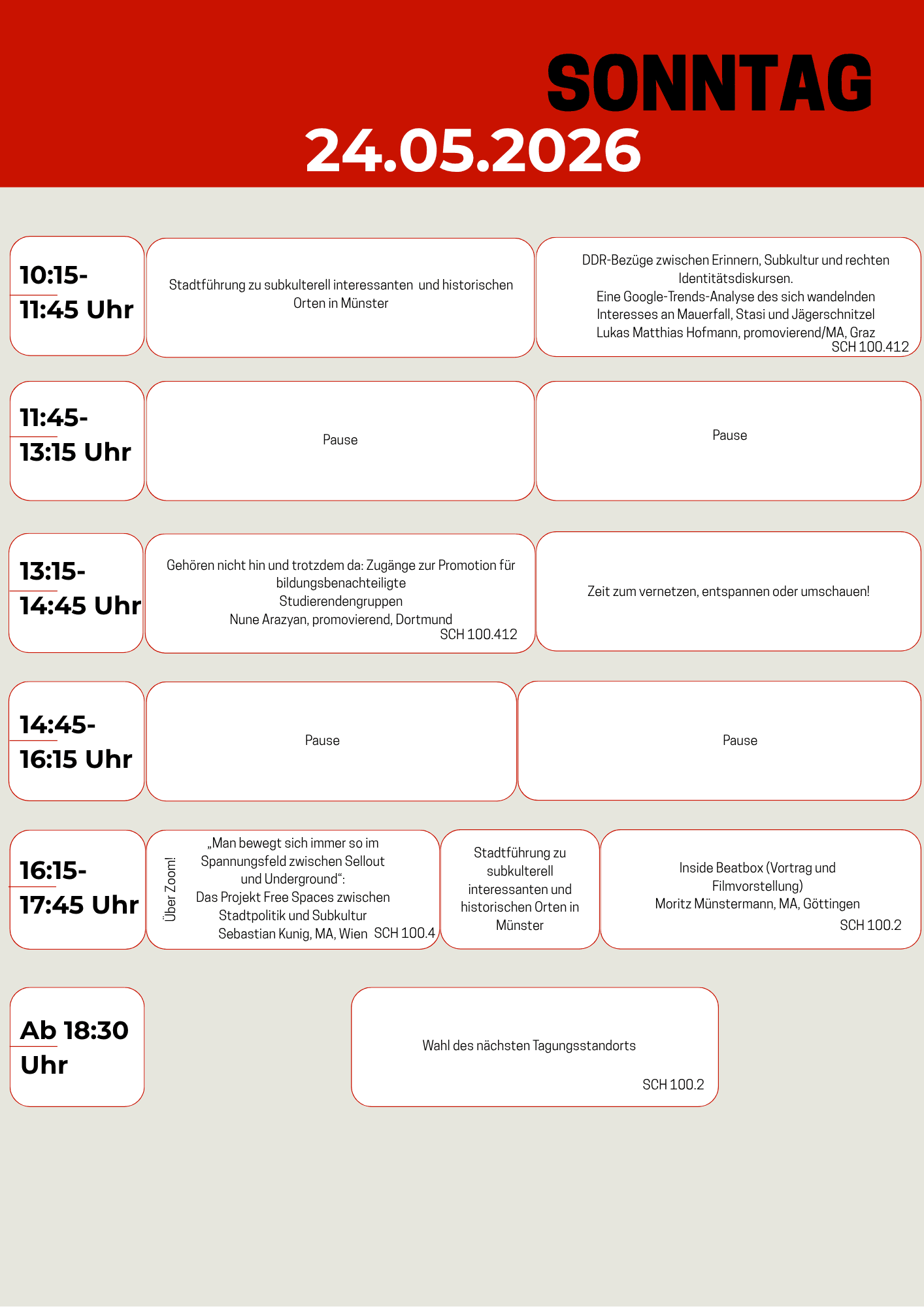 Programmübersicht der 38. DGEKW Studierendentagung 2026 - Bild 3