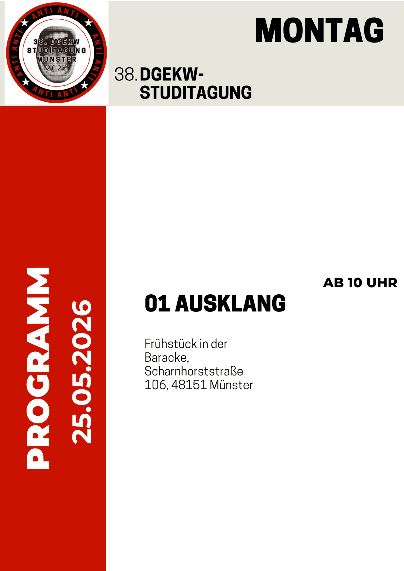 Programmübersicht der 38. DGEKW Studierendentagung 2026 - Bild 4
